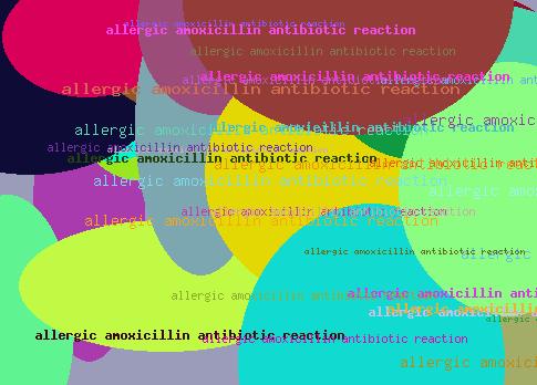 ALLERGIC AMOXICILLIN ANTIBIOTIC REACTION